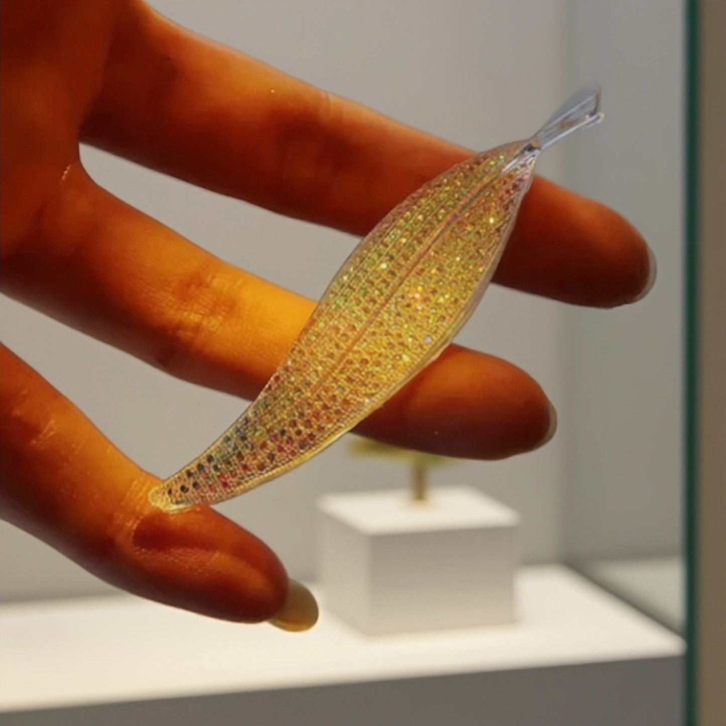 Handmade Diamond Leaf Brooch Resin Mold