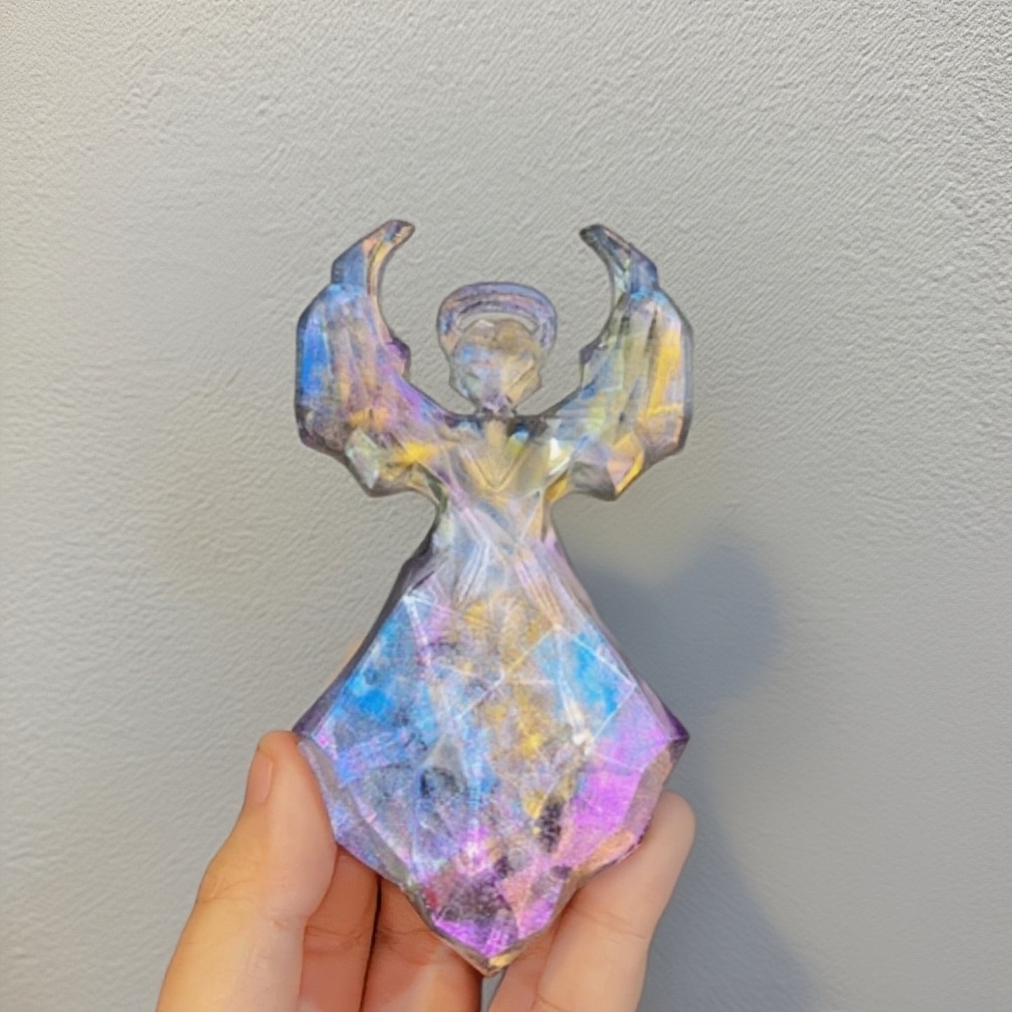 Handmade Faceted Angel Wing Resin Silicone Mold