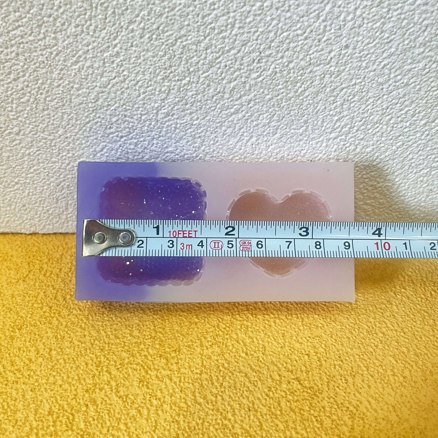 Handmade Diamond Square Heart Resin Mold