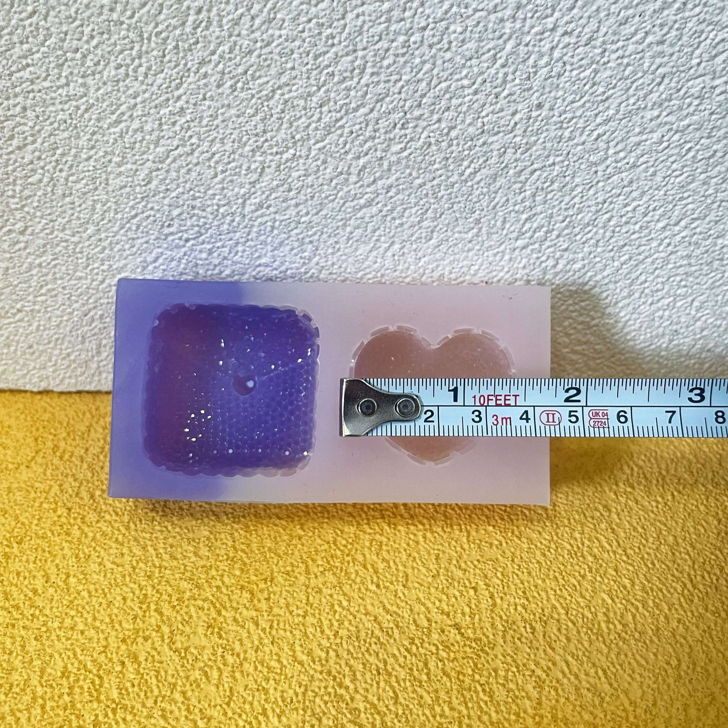 Handmade Diamond Square Heart Resin Mold