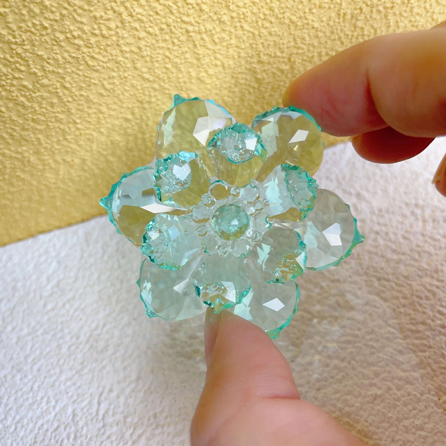 Handmade Crystal Effect Flower Brooch Resin Mold